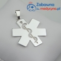 Zawieszka duża symbol ESKULAP (srebro 925)