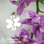 Zawieszka duża symbol ESKULAP (srebro 925)