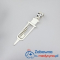 Zawieszka duża STRZYKAWKA z płynem (srebro 925)