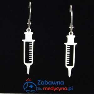 Kolczyki STRZYKAWKA srebro 925