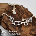 Bransoletka stetoskop 3D i SWAROVSKI crystal srebro 925-prezent lekarka-prezent Weterynarz-prezent ratowniczka-stetoskop-stetoskopem-stetoskop3d-stetoskop ze srebra próby 925-fajny stetoskop-stetoskop 2022
