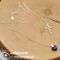 naszyjnik serce EKG swarovski, kardiogram,  prezent studentka medycyny, prezent pielęgniarka, prezent fizjoterapeutka, naszyjnik medyczny, naszyjnik ze srebra próby 925, ekg swarovski, naszyjnik ze swarovskim medyk EKG