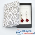 Kolczyki SWAROVSKI SERCE srebro 925 serce anatomia heart serduszko kolczyki srebrne kolczyki ze srebra uniwersalne kolczyki dla Kobiety Mamy Cioci Babci hit prezent super dla każdej Pani Medyk biżuteria