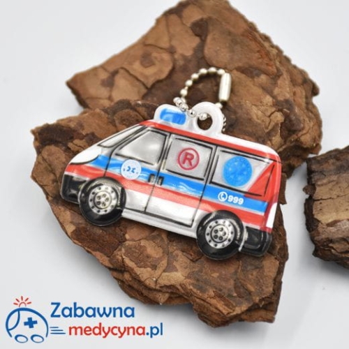 Brelok odblaskowy - karetka