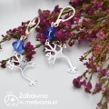Kolczyki NEURON i SWAROVSKI bicone sapphire srebro 925 genetyka neuron DNA kolczyki kolczyki medyczne medyczne kolczyki kolczyki svarovski kolczki swarowski kolczyki srebro 925 elegancka biżuteria medyczna kolczyki przewodnictwo nerwowe