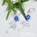 Kolczyki NEURON i SWAROVSKI bicone sapphire srebro 925 genetyka neuron DNA kolczyki kolczyki medyczne medyczne kolczyki kolczyki svarovski kolczki swarowski kolczyki srebro 925 elegancka biżuteria medyczna kolczyki przewodnictwo nerwowe