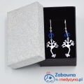 Kolczyki NEURON i SWAROVSKI bicone sapphire srebro 925 genetyka neuron DNA kolczyki kolczyki medyczne medyczne kolczyki kolczyki svarovski kolczki swarowski kolczyki srebro 925 elegancka biżuteria medyczna kolczyki przewodnictwo nerwowe