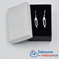 prezent dla studentki pielęgniarstwa położnictwa super prezent dla dziewczyny pielęgniarki położnej ratowniczki studentki medycyny hit fajny dobry tani kolczyki kolczyk srebro 925 Mama Dzień Mamy Dzień Pielęgniarki