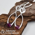 Kolczyki WETERYNARIA Swarovski Fuchsia srebro 925 studentka weterynarii Pani Weterynarz vet wet wetka gabinet weterynaryjny Mama Weterynarz Walentynki Weterynarz hit prezent Dzień Mamy Dzień Kobiet Boże Narodzenie pod choinkę prezent