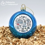 Bombka niebieska ZABAWNA MEDYCYNKA