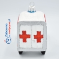 Bombka ratownika KARETKA, bombka, medyczna bombka, medyk bombka, bombki medyczne, bombka doktor, bombka lekarz, Boże Narodzenie, prezent dla lekarza, prezent dla ratownika, bombka ambulans, bombka karetka, choinka ratownik, choinka lekarz