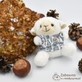 Pluszowy brelok - owieczka ZABAWNA MEDYCYNKA!, owca, owieczka, vet, wet, weterynarz, student medycyny, studentka medycyny, Pani Doktor, pani Pielęgniarka, fizjoterapeuta, fizjoterapeuty, fizjoterapetów, Pielęgniarek, Lekarza,