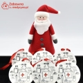 Bombka NIEZBĘDNIK medyczny, bombka, bombki, bombki nie szklane, medyczne święta, choinka, na choinkę, na oddział szpitalny, przychodnia, do przychodni, Boże Narodzenie, medyczne Boże Narodzenie, bombka medyczna
