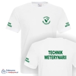 BAZAREK - Koszulka męska TECHNIK WETERYNARII symbol weterynarii