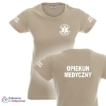 BAZAREK - Koszulka damska OPIEKUN MEDYCZNY eskulap