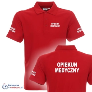 BAZAREK - Polo męskie OPIEKUN MEDYCZNY standard