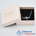 biżuteria dla Lekarki-biżuteria medyczna-biżuteria sznurek srebro EKG- biżuteria EKG-linia życia-linia EKG-linia serca-elektrokardiogram-bransoletka dla Pani Doktor-bransoletka Pielęgniarka- sklep zabawna medycyna