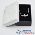 biżuteria dla Lekarki-biżuteria medyczna-biżuteria sznurek srebro EKG- biżuteria EKG-linia życia-linia EKG-linia serca-elektrokardiogram-bransoletka dla Pani Doktor-bransoletka Pielęgniarka- sklep zabawna medycyna