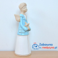 Średni Ceramiczny Anioł Fizjoterapeuta, figurka fizjoterapeuta, anioł dla fizjoterapeuty, podziękowanie dla fizjoterapeuty, prezent dla fizjoterapeuty, pomysł na prezent dla fizjoterapeutów.