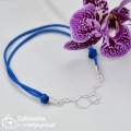 Bransoletka sznurkowa SEROTONINA srebro 925 biżuteria medyczna psychiatra psycholog psycholożka prezent serotonina srebro 925 bransoletka z serotoniną oddział psychiatrii podziękowanie biżuteria molekularna hit super tania