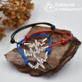 biżuteria dla Lekarki biżuteria medyczna biżuteria sznurek srebro EKG biżuteria EKG linia życia linia EKG linia serca elektrokardiogram bransoletka dla Pani Doktor prezent Mama bransoletka Pielęgniarka zabawna medycyna