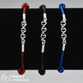 DNA bransoletka DNA biżuteria z DNA srebro 925 DNA autorskie DNA 925 genetyka kod życia kod genetyczny choroby genetyczne 2022 zebra EDS marfan prezent dla genetyka biżuteria zabawna medycyna-studia medyczne