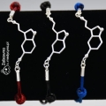 Bransoletka sznurkowa SEROTONINA srebro 925 biżuteria medyczna psychiatra psycholog psycholożka prezent serotonina srebro 925 bransoletka z serotoniną oddział psychiatrii podziękowanie biżuteria molekularna hit super tania