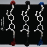 ADRENALINA bransoletka medyczna na sznurku ze srebrem 925