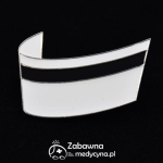 Czepek przypinka pielęgniarski srebrne wykończenie