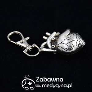 Brelok anatomiczny SERCE anatomiczne karabinek