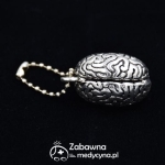 Brelok anatomiczny MÓZG łańcuszek kulkowy