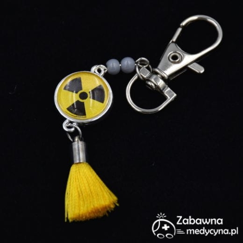 radiolog, radiologiczny, promieniowanie, brelok dla radiologów,  upominek dla Mamy radiolog, Matka radiolog,  dla radiologa, radiologia, promieniowanie, breloczek radiologiczny, znak radiologiczny, promieniować, brelok promieniowanie hit