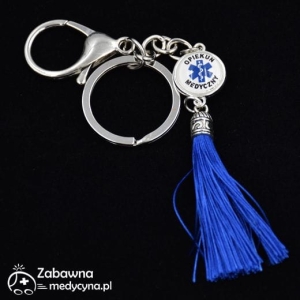 Brelok dla opiekunki z chwostem OPIEKUN MEDYCZNY