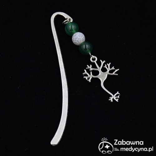 Zakładka do książki NEURON prezent dla neurologa psychologa studentki psychologi neurologia nauka szybka nauka sprawna nauka miły prezent na studia hit neuronem mózgiem mózg naukowiec super prezent choinka