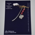 Zakładka medyczna do książki MÓZG rodonit, zakładka dla neurologa, zakładka student medycyny, zakładka dla psycholog, medyczne zakładki do książki psychiatra, zakładka z mózgiem kamień naturalny hit prezent Walentynki