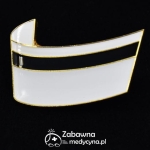 Czepek przypinka pielęgniarski złote wykończenie