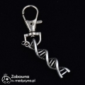 Brelok dla medyka DNA kod genetyczny karabinek