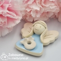 Magnes ceramiczny - aniołek fizjoterapeutka, magnes fizjoterapeuta, anioł fizjoterapeuta, upominek dla fizjoterapeuty, magnes dla fizjoterapeuty, prezent dla fizjoterapeutki, fizjo love, super fizjo design