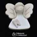 Magnes ceramiczny - aniołek dentystka, upominek dla dentystki, aniołek dla stomatologa, magnes dentystka, magnes dla stomatologa, magnes medyczny