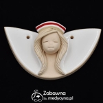Mała ceramiczna położna ze skrzydełkami