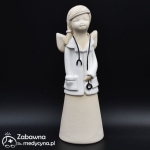 Średni ceramiczny anioł dla lekarki