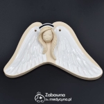 Ceramiczna średnia pielęgniarka na skrzydłach (do zawieszenia)