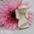 Mały ceramiczny aniołek studentki pielęgniarstwa, anioł dla studenta pielęgniarstwa, prezent dla studentów pielęgniarstwa, aniołek studentki pielęgniarstwa, przyszła pielęgniarka