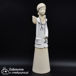 Duży ceramiczny anioł dla lekarki