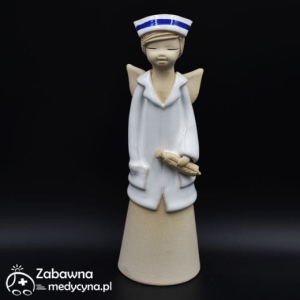 Średni ceramiczny anioł dla opiekuna medycznego