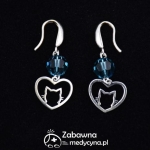 ostatnia para: Kolczyki KOTEK Swarovski Indicolite srebro 925