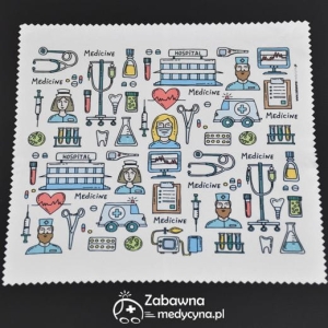 ZABAWNA MEDYCYNKA! ściereczka do okularów