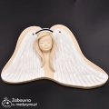 Ceramiczna duża pielęgniarka na skrzydłach (do zawieszenia)