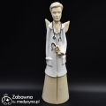 Duży ceramiczny anioł pan ortopeda, anioł ortopeda, ceramiczny anioł dla ortopedy, figurka dla ortopedy, prezent dla ortopedy, podziękowanie dla ortopedy