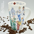 lekarz kubek kubki porcelana dla lekarza prezent studia medyczne studentka medycyny studia prestiżowe kubki super prezent medyk medycyna eleganckie prezenty Boże Narodzenie hit prezent medyczne prezenty 2022 urodziny  życie szpitala szpital
